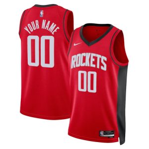 Men's Houston Rockets NIke Red Swingman Icon Edition Custom Jersey