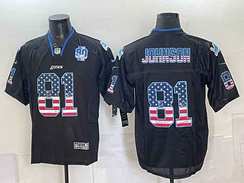 yp248913869-006 Detroit Lions American Flag Football Jersey Men's Stitched NFL Elite Jersey KQ006 - 2026-27
