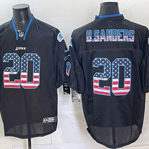 Detroit Lions American Flag Football Jersey Men's Stitched NFL Elite Jersey KQ008 - 2026-27