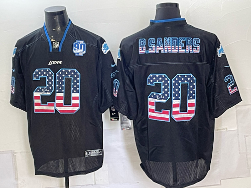 yp248913869-009 Detroit Lions American Flag Football Jersey Men's Stitched NFL Elite Jersey KQ009 - 2026-27