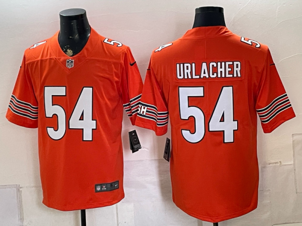 Men’s Bears #54 Brian Urlacher Orange Throwback Football Jersey Men’s Stitched NFL Elite Jersey KQ001 – 2026–27