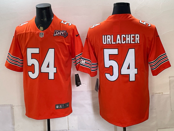 Men’s Bears #54 Brian Urlacher Orange Throwback Football Jersey Men’s Stitched NFL Elite Jersey KQ002 – 2026–27