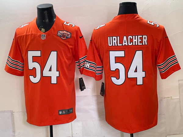 Men’s Bears #54 Brian Urlacher Orange Throwback Football Jersey Men’s Stitched NFL Elite Jersey KQ003 – 2026–27