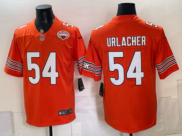 Men’s Bears #54 Brian Urlacher Orange Throwback Football Jersey Men’s Stitched NFL Elite Jersey KQ004 – 2026–27