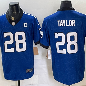 yp249205703-011 Men’s Colts #28 Jonathan Taylor Royal Blue Throwback Football Jersey Men’s Stitched NFL Elite Jersey KQ011 – 2026–27