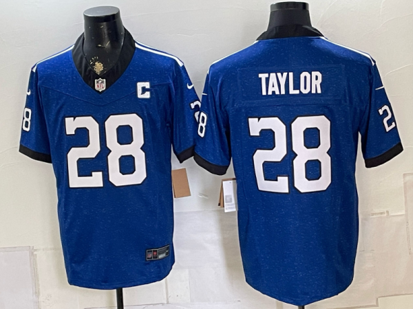 Men’s Colts #28 Jonathan Taylor Royal Blue Throwback Football Jersey Men’s Stitched NFL Elite Jersey KQ011 – 2026–27