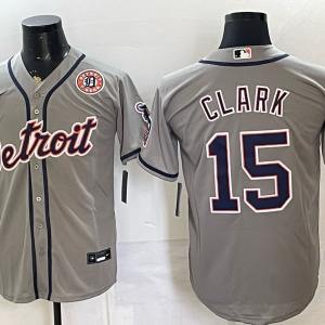 Men’s Tigers #15 Max Clark Gray Alternate Baseball Jersey New Cool Base Stitched MLB Jersey KQ018 – 2026–27