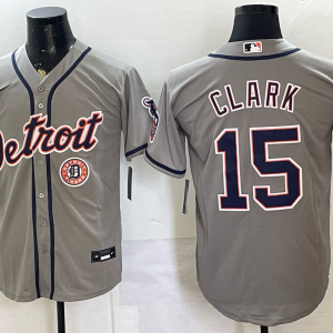 Men’s Tigers #15 Max Clark Gray Alternate Baseball Jersey New Cool Base Stitched MLB Jersey KQ019 – 2026–27