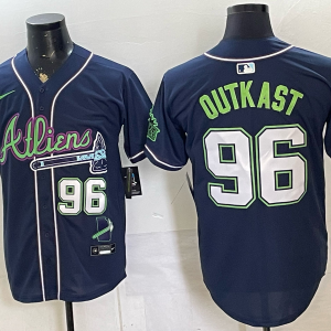 Men’s Braves #96 Outkast Navy Blue Special Edition Baseball Jersey New Cool Base Stitched MLB Jersey KQ036 – 2026–27