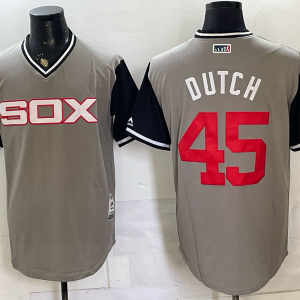 Men’s White Sox #45 Dutch Leonard Gray Throwback Baseball Jersey New Cool Base Stitched MLB Jersey KQ037 – 2026–27