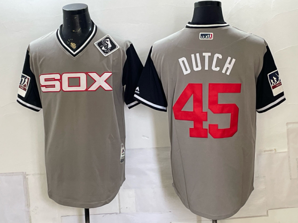 Men’s White Sox #45 Dutch Leonard Gray Throwback Baseball Jersey New Cool Base Stitched MLB Jersey KQ038 – 2026–27