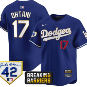 Dodgers #17 Shohei Ohtani Royal Blue Breaking Barriers Baseball Jersey New Cool Base Stitched MLB Jersey KK031 – 2026–27