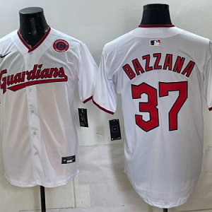 yp250168222-005 Guardians #37 Travis Bazzana White Home Baseball Jersey New Cool Base Stitched MLB Jersey KK005 – 2026–27