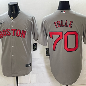 Red Sox #70 Payton Tolle Gray and White Special Edition Baseball Jersey New Cool Base Stitched MLB Jersey KK019 – 2026–27