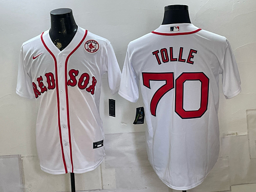 yp250168222-025 Red Sox #70 Payton Tolle Gray and White Special Edition Baseball Jersey New Cool Base Stitched MLB Jersey KK025 – 2026–27