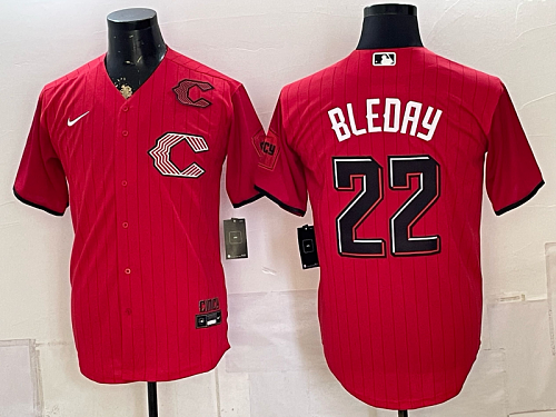 Reds #22 JJ Bleday Red Alternate Baseball Jersey New Cool Base Stitched MLB Jersey KK034 – 2026–27