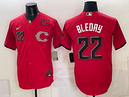 Reds #22 JJ Bleday Red Alternate Baseball Jersey New Cool Base Stitched MLB Jersey KK035 – 2026–27