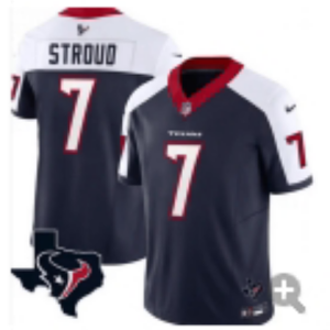 Texans #7 C.J. Stroud Navy Blue and Columbia Blue Football Jersey Men’s Stitched NFL Elite Jersey KK002 – 2026–27