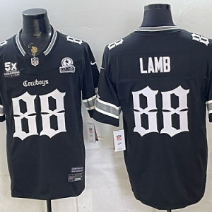 Cowboys #88 CeeDee Lamb Navy Blue Gothic Number Football Jersey Men’s Stitched NFL Elite Jersey KK015 – 2026–27