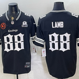 Cowboys #88 CeeDee Lamb Navy Blue Gothic Number Football Jersey Men’s Stitched NFL Elite Jersey KK016 – 2026–27