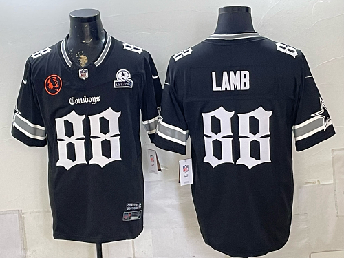 yp250335611-016 Cowboys #88 CeeDee Lamb Navy Blue Gothic Number Football Jersey Men’s Stitched NFL Elite Jersey KK016 – 2026–27