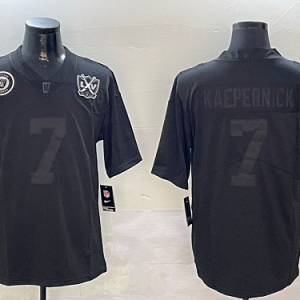 49ers #7 Colin Kaepernick Black Blackout Football Jersey Men’s Stitched NFL Elite Jersey KK018 – 2026–27