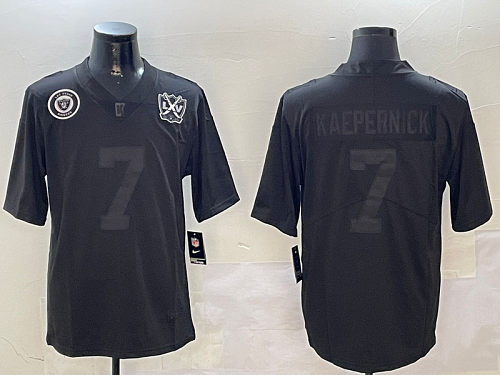 49ers #7 Colin Kaepernick Black Blackout Football Jersey Men’s Stitched NFL Elite Jersey KK018 – 2026–27