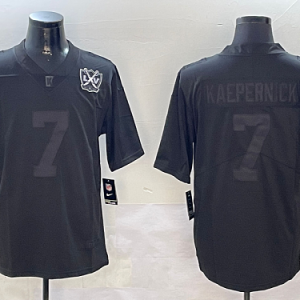 49ers #7 Colin Kaepernick Black Blackout Football Jersey Men’s Stitched NFL Elite Jersey KK019 – 2026–27