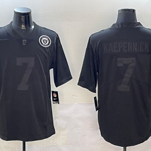 49ers #7 Colin Kaepernick Black Blackout Football Jersey Men’s Stitched NFL Elite Jersey KK020 – 2026–27