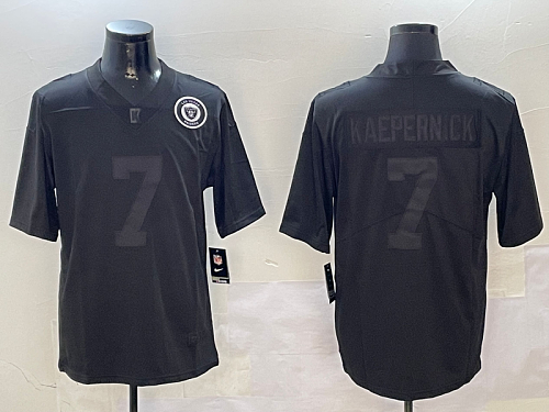 49ers #7 Colin Kaepernick Black Blackout Football Jersey Men’s Stitched NFL Elite Jersey KK020 – 2026–27