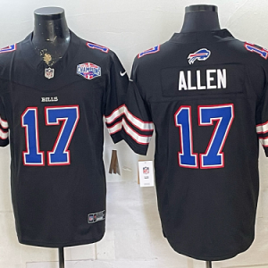 Bills #17 Josh Allen Navy Blue Throwback Football Jersey Men’s Stitched NFL Elite Jersey KK024 – 2026–27