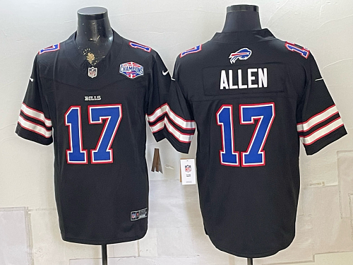 Bills #17 Josh Allen Navy Blue Throwback Football Jersey Men’s Stitched NFL Elite Jersey KK024 – 2026–27