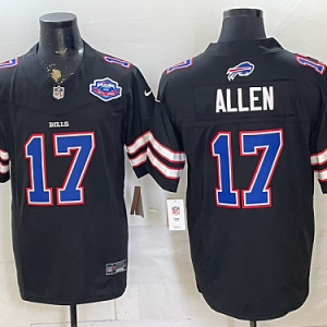 Bills #17 Josh Allen Navy Blue Throwback Football Jersey Men’s Stitched NFL Elite Jersey KK026 – 2026–27