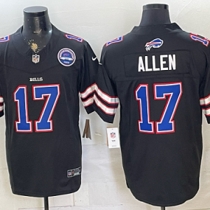 Bills #17 Josh Allen Navy Blue Throwback Football Jersey Men’s Stitched NFL Elite Jersey KK028 – 2026–27