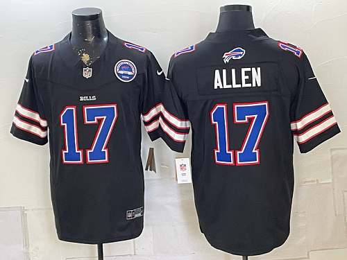 Bills #17 Josh Allen Navy Blue Throwback Football Jersey Men’s Stitched NFL Elite Jersey KK028 – 2026–27