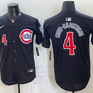 yp250335611-048 Cubs #4 Pete Crow-Armstrong Navy Blue Special Edition Baseball Jersey New Cool Base Stitched MLB Jersey KK048 – 2026–27