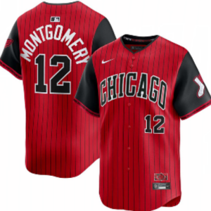White Sox #12 Colson Montgomery Red and Black City Connect Baseball Jersey New Cool Base Stitched MLB Jersey KK057 – 2026–27
