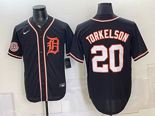 Tigers #20 Spencer Torkelson Navy Blue Throwback Baseball Jersey New Cool Base Stitched MLB Jersey KK005 – 2026–27
