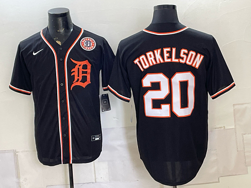 Tigers #20 Spencer Torkelson Navy Blue Throwback Baseball Jersey New Cool Base Stitched MLB Jersey KK006 – 2026–27