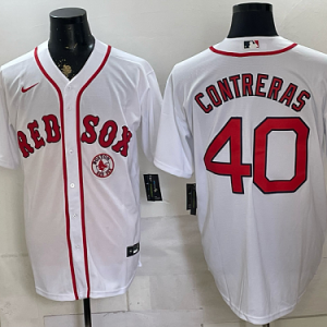 Red Sox #40 Willson Contreras White Home Baseball Jersey New Cool Base Stitched MLB Jersey KK013 – 2026–27