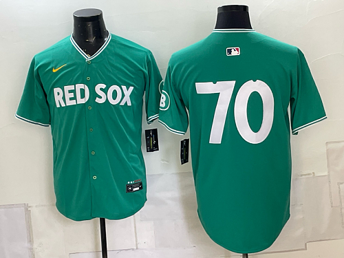 Red Sox #70 Green Special Edition Baseball Jersey New Cool Base Stitched MLB Jersey KK017 – 2026–27