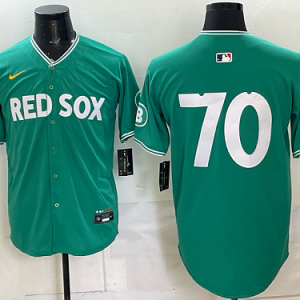 Red Sox #70 Green Special Edition Baseball Jersey New Cool Base Stitched MLB Jersey KK018 – 2026–27
