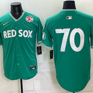 Red Sox #70 Green Special Edition Baseball Jersey New Cool Base Stitched MLB Jersey KK019 – 2026–27