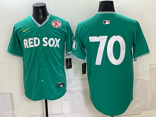 Red Sox #70 Green Special Edition Baseball Jersey New Cool Base Stitched MLB Jersey KK019 – 2026–27