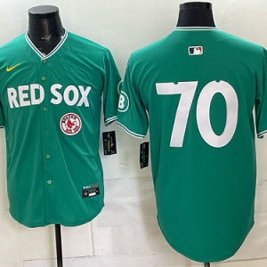 Red Sox #70 Green Special Edition Baseball Jersey New Cool Base Stitched MLB Jersey KK020 – 2026–27