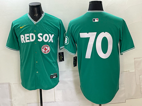 yp250665319-020 Red Sox #70 Green Special Edition Baseball Jersey New Cool Base Stitched MLB Jersey KK020 – 2026–27