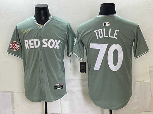 Red Sox #70 Payton Tolle Green and Gray Special Edition Baseball Jersey New Cool Base Stitched MLB Jersey KK022 – 2026–27