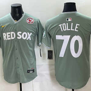 yp250665319-023 Red Sox #70 Payton Tolle Green and Gray Special Edition Baseball Jersey New Cool Base Stitched MLB Jersey KK023 – 2026–27