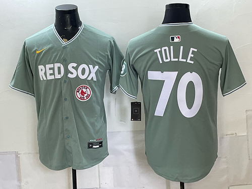 Red Sox #70 Payton Tolle Green and Gray Special Edition Baseball Jersey New Cool Base Stitched MLB Jersey KK024 – 2026–27