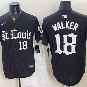Cardinals #18 Jordan Walker Navy Blue Throwback Baseball Jersey New Cool Base Stitched MLB Jersey KK029 – 2026–27